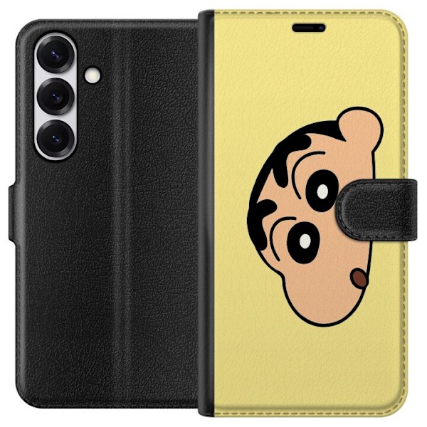 Samsung Galaxy S25 Lommeboketui Peeking Shinchan