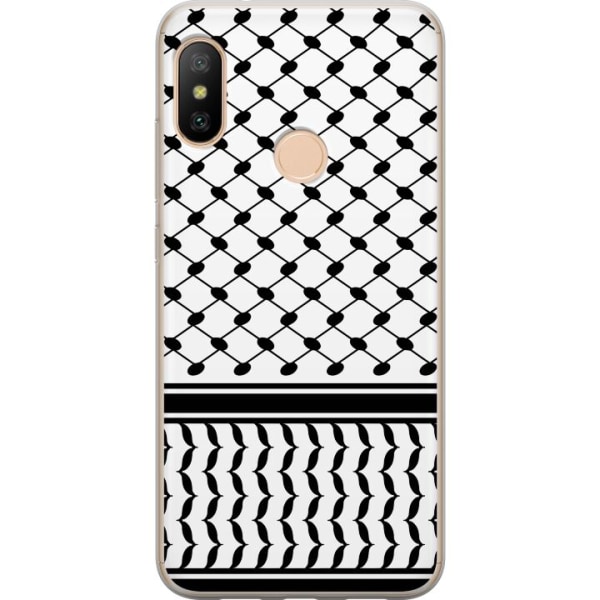 Xiaomi Redmi 6 Pro Läpinäkyvä kuori Keffiyeh-malli