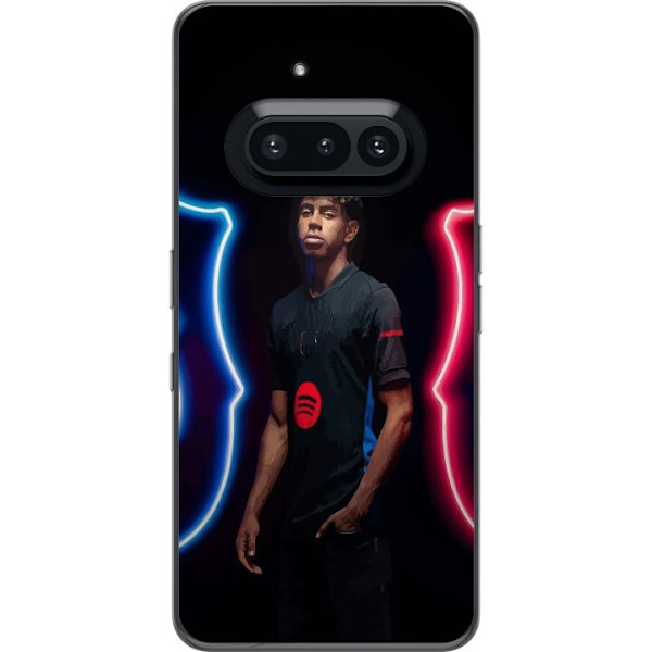Nothing Phone (3a) Genomskinligt Skal Yamal Fotboll FC Barcelona Ung Talang Spelare Fotbollsstjärna Spanien La Liga Populärt Motiv