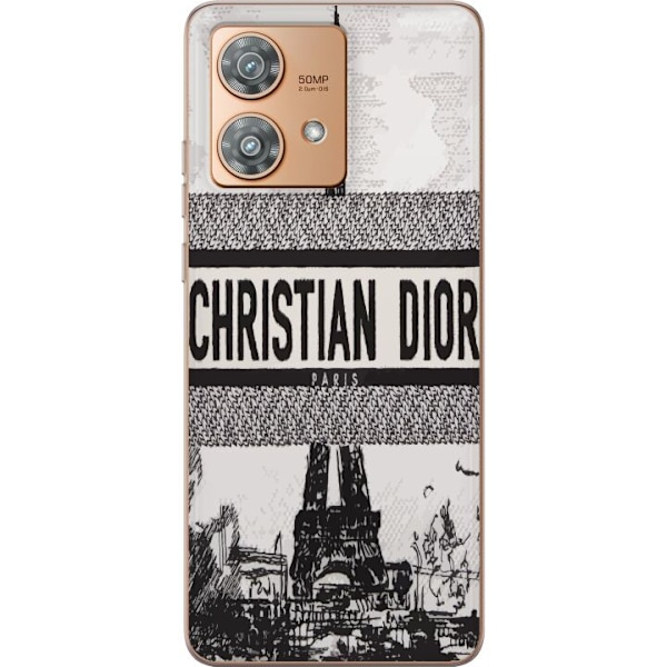 Motorola Edge 40 Neo Gennemsigtig cover Christian Dior