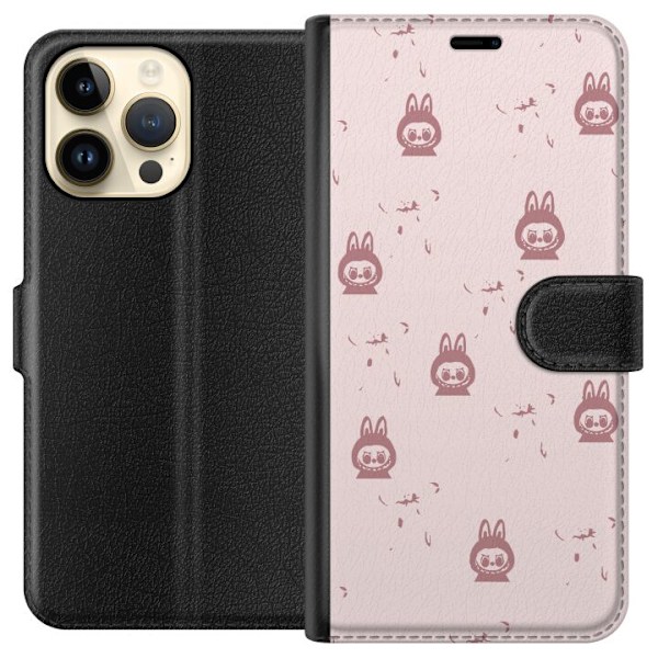 Apple iPhone 14 Pro Max Tegnebogsetui Labubu Neon Pop - Neonfa