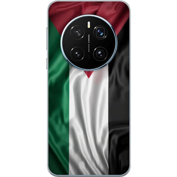 Honor Magic7 Pro Genomskinligt Skal Palestinaflaggan – ikoniskt frihetsmotiv i rött, svart, vitt och grönt