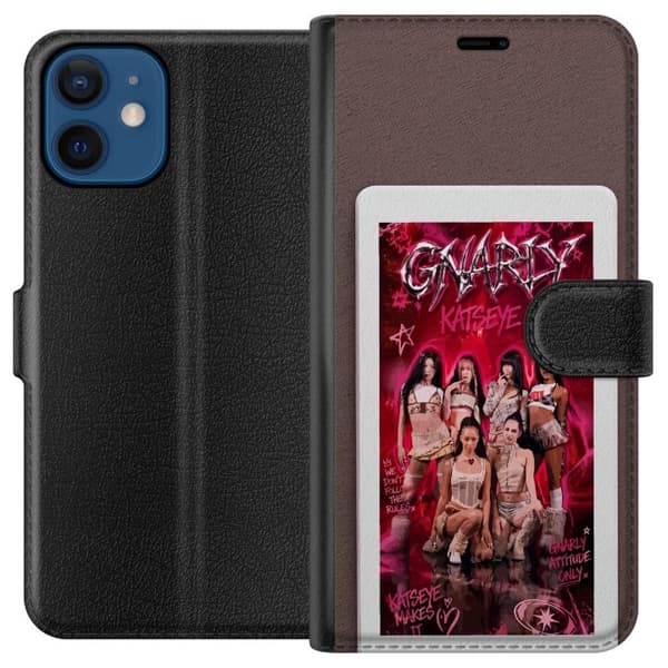 Kompatibel Tegnebogsetui til Apple iPhone 12 mini KATSEYE pink
