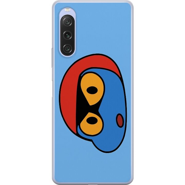 Sony Xperia 10 V Läpinäkyvä kuori Bold Bot Head