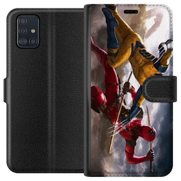 Samsung Galaxy A51 Lommeboketui Wolverine Deadpool