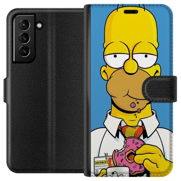 Kompatibel Tegnebogsetui til Samsung Galaxy S21+ 5G Homer Simpson