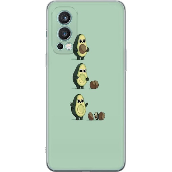 OnePlus Nord 2 5G Läpinäkyvä kuori Avokado