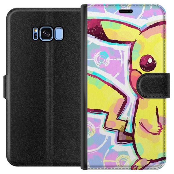 Samsung Galaxy S8 Tegnebogsetui Pikachu 3D