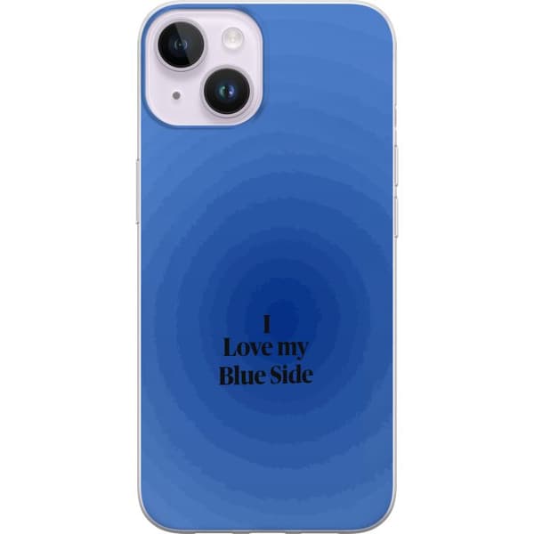 Kompatibelt Mobilskal till Apple iPhone 14 Plus I Love My Blue Side blå
