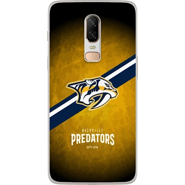 OnePlus 6 Genomskinligt Skal Nashville Predators (NHL)