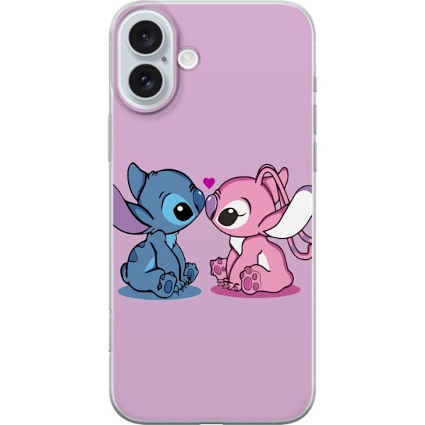 Apple iPhone 16 Plus Läpinäkyvä kuori Stitch-Rakkaus