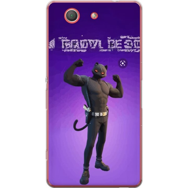 Sony Xperia Z3 Compact Gennemsigtig cover Fortnite - Meowscles