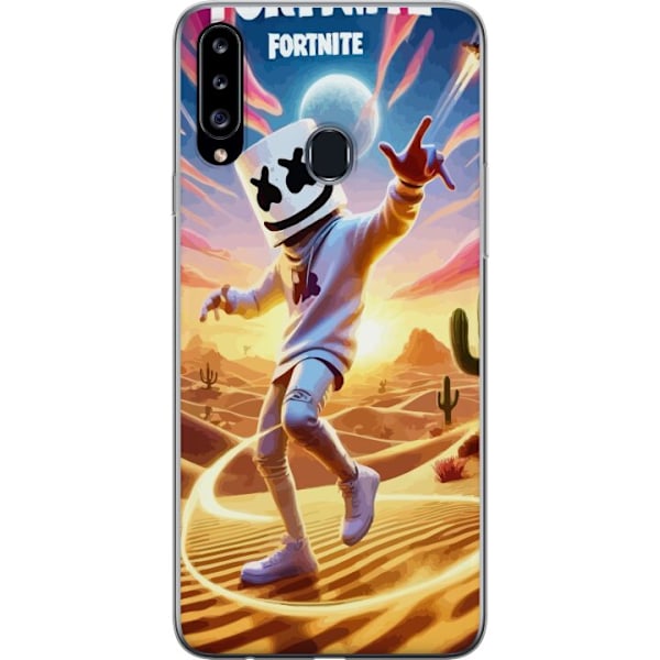 Samsung Galaxy A20s Genomskinligt Skal Fortnite