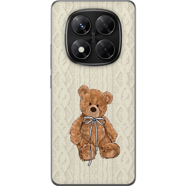Xiaomi Redmi Note 14 Pro Genomskinligt Skal Liten Nalle – klassisk nalle i enkel design