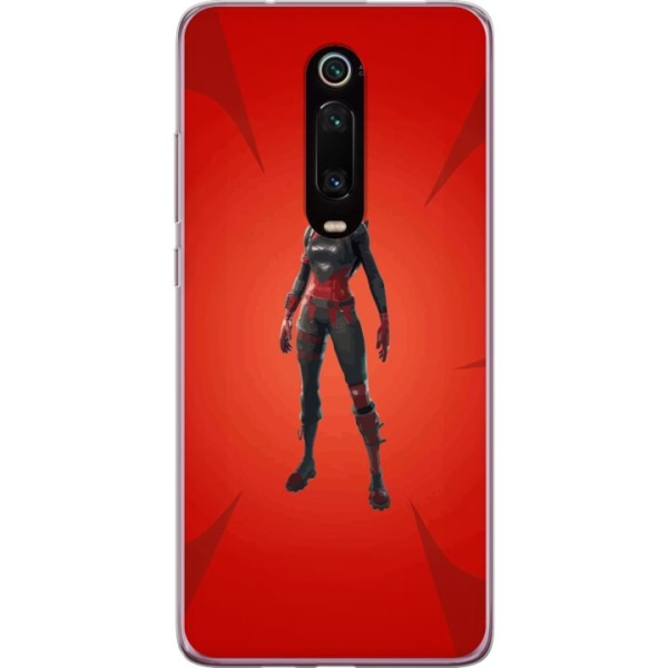 Xiaomi Mi 9T Pro  Gennemsigtig cover Fortnite - Rød Ridder