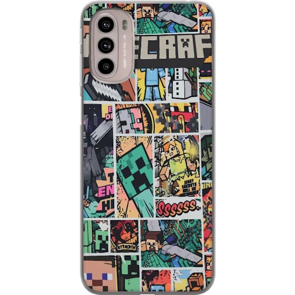 Motorola Moto G41 Läpinäkyvä kuori Minecraft Taide