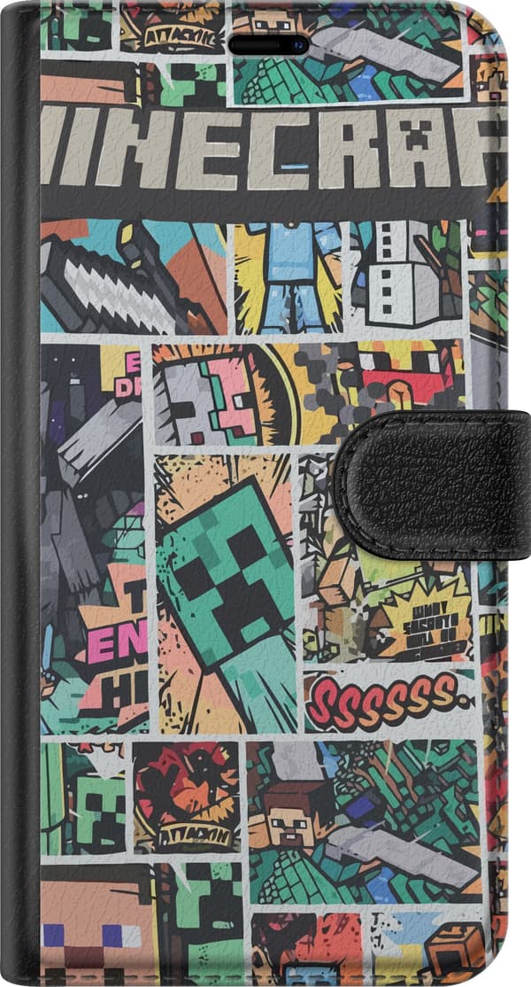 Kompatibel Tegnebogsetui til Samsung Galaxy A33 5G Minecraft Kunst