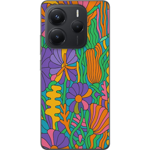 Xiaomi Redmi Note 14 Genomskinligt Skal Color Pop