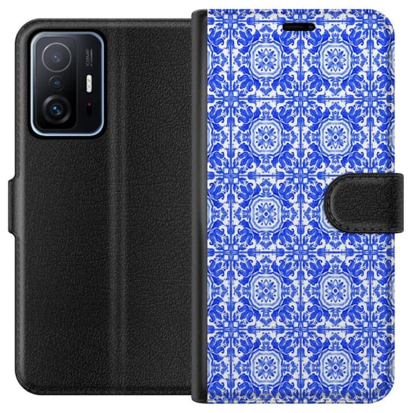 Kompatibel Tegnebogsetui til Xiaomi 11T Blå mosaik blå