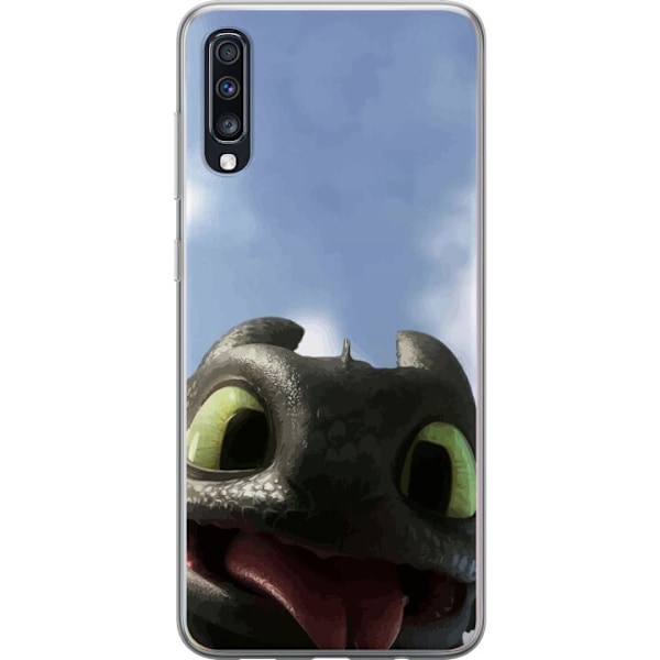 Samsung Galaxy A70 Genomskinligt Skal How to Train Your Dragon (Draktränaren)