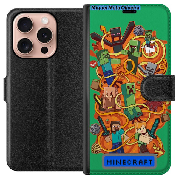 Apple iPhone 16 Pro Tegnebogsetui Minecraft