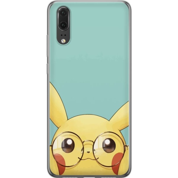 Huawei P20 Läpinäkyvä kuori Pikachu lasit