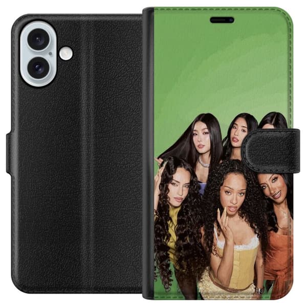 Yhteensopiva Lompakkokotelo Apple iPhone 16 Plus KATSEYE vihreä