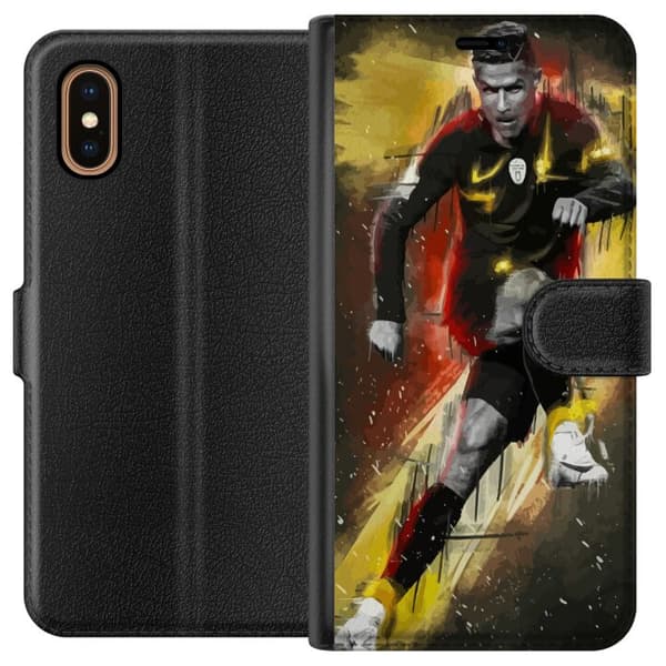 Kompatibel Tegnebogsetui til Apple iPhone XS Max Cristiano Ronaldo