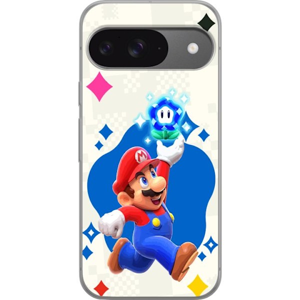 Google Pixel 9 Läpinäkyvä kuori Super Mario Ihme