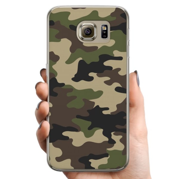 Samsung Galaxy S6 TPU Matkapuhelimen kuori Metsä camo