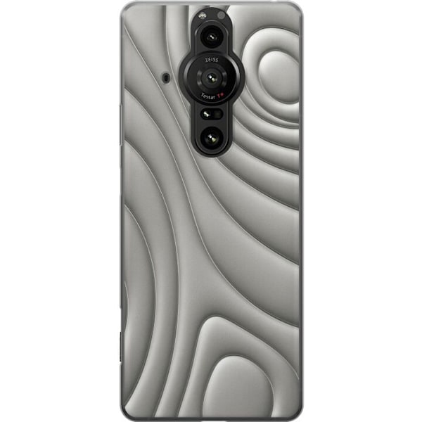 Sony Xperia Pro-I Genomskinligt Skal Silver Waves