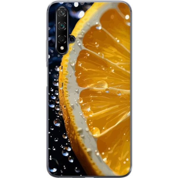 Huawei nova 5T Genomskinligt Skal Apelsin