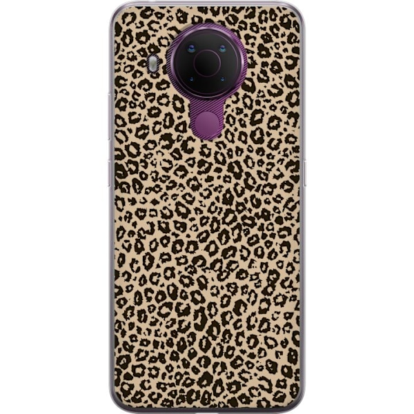 Nokia 5.4 Gennemsigtig cover Leopard Mønster