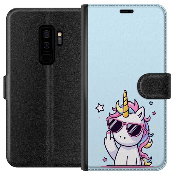 Kompatibel Tegnebogsetui til Samsung Galaxy S9+ Enhjørning