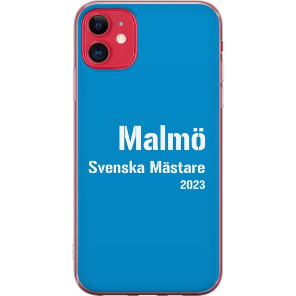 Apple iPhone 11 Genomskinligt Skal Malmö FF