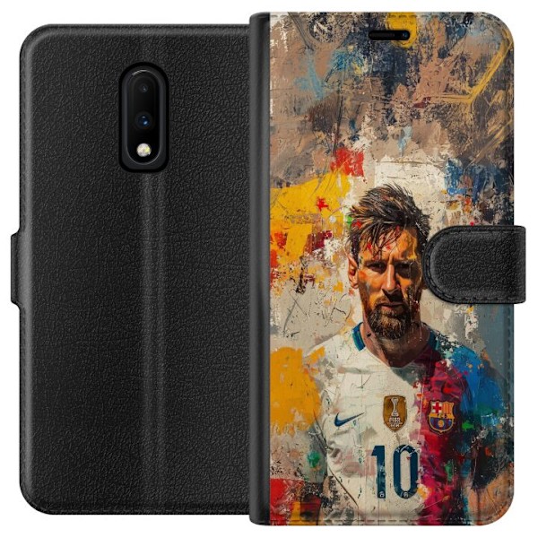 OnePlus 7 Lommeboketui Messi Art