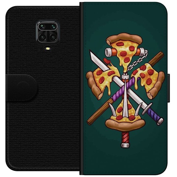 Xiaomi Redmi Note 9 Pro Lompakkokotelo Pizza