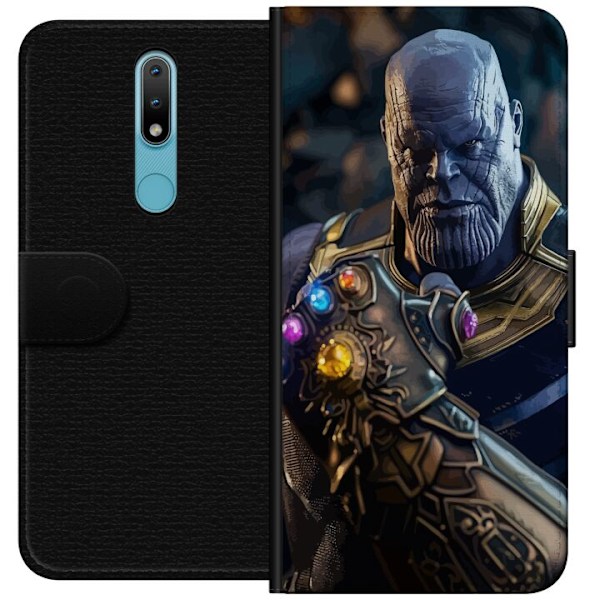 Nokia 2.4 Tegnebogsetui Thanos Marvel