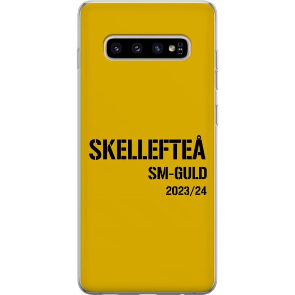 Samsung Galaxy S10+ Gjennomsiktig deksel Skellefteå SM GULL