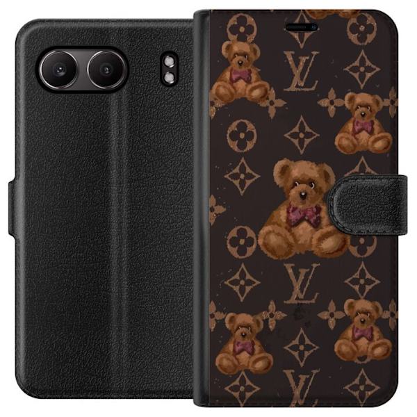 OnePlus Nord 4 Tegnebogsetui Louis Vuitton Teddybjørn Mønster Luksus Mode Design Populært Motiv Mode Trend Luksuriøse Accessories