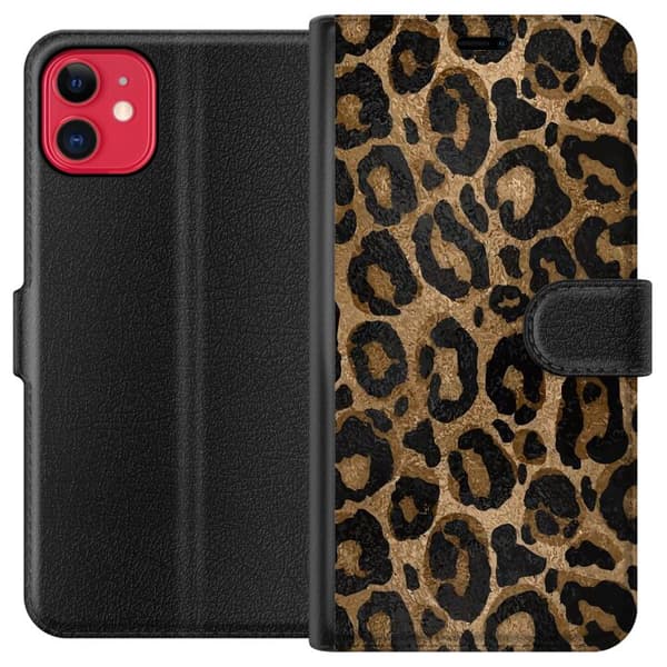 Yhteensopiva Lompakkokotelo Apple iPhone 11 Leopard Luxe