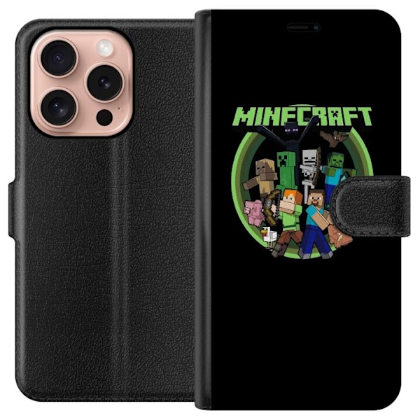 Apple iPhone 16 Pro Tegnebogsetui Minecraft