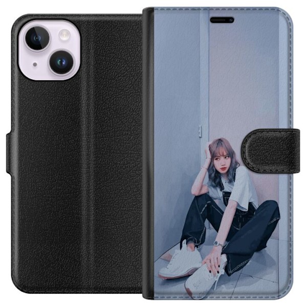 Apple iPhone 15 Lompakkokotelo Lisa from Blackpink – K-pop Style Icon