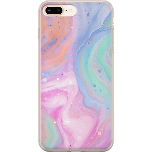 Apple iPhone 8 Plus Läpinäkyvä kuori Pastellimarmori