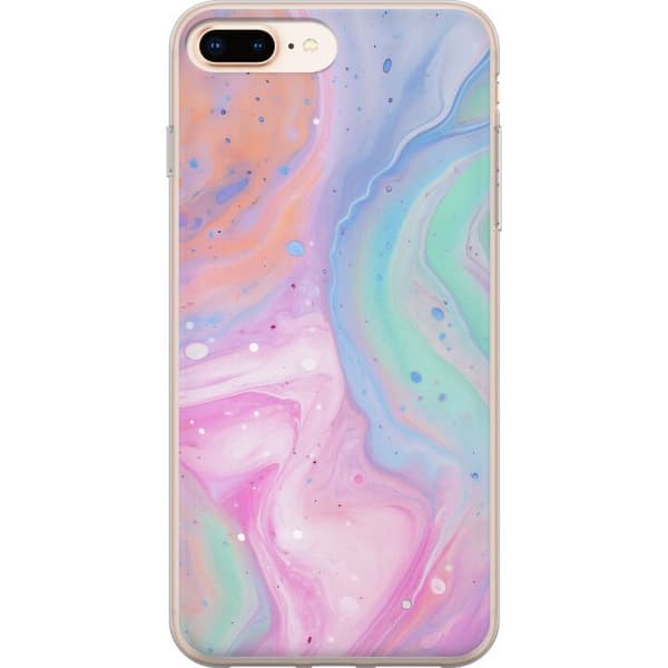 Kompatibel Mobilcover til Apple iPhone 8 Plus Pastelmarmor