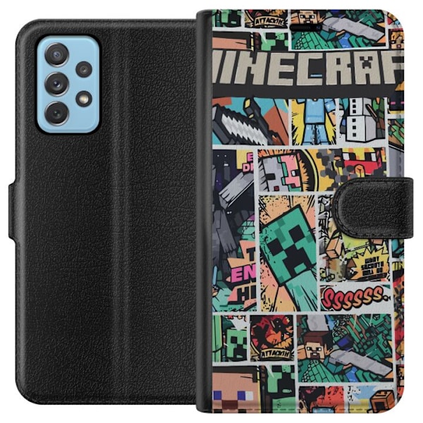 Samsung Galaxy A52 5G Lompakkokotelo Minecraft Taide