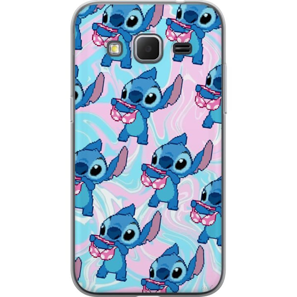 Samsung Galaxy Core Prime Läpinäkyvä kuori Stitch Retro