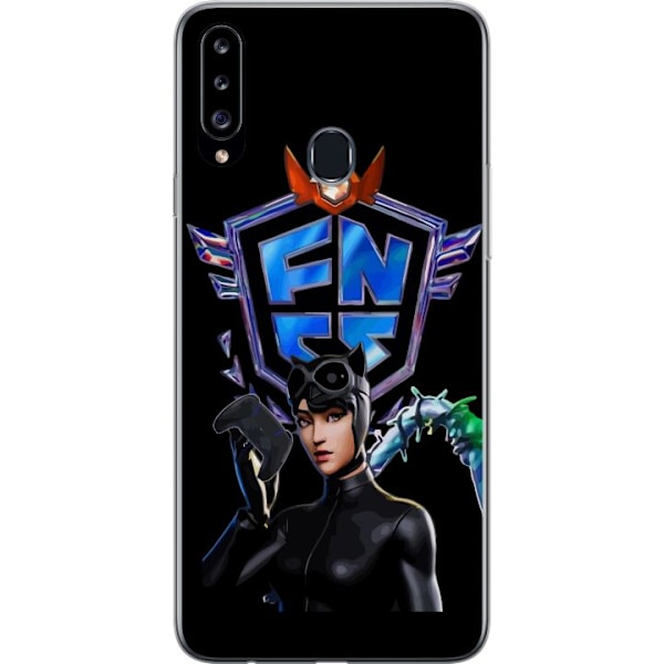 Samsung Galaxy A20s Gennemsigtig cover Fortnite