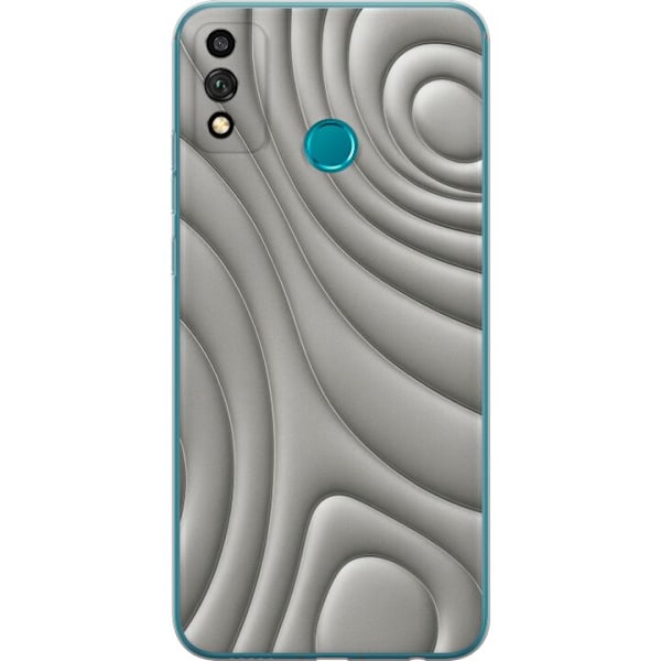 Honor 9X Lite Läpinäkyvä kuori Hopea-aallot