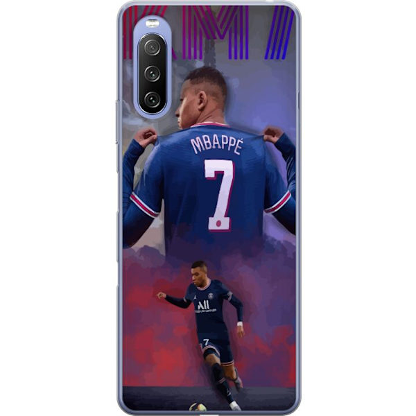 Sony Xperia 10 III Läpinäkyvä kuori MAP Jalkapallo Design Graafinen Kuviointi Moderni Urheiluaihe Trendikäs Jalkapallo Suosittu Graafinen Tyyli Mo